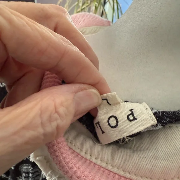 POL Pink and Black Patchwork Top - Picture 5 of 5